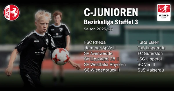TuRa Elsen C-Junioren in Bezirksliga Staffel 3 eingeteilt