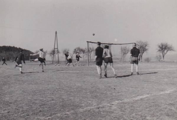 Training in den Gründerjahren auf Mersch´s Wiese