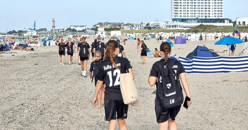 u15 tura elsen strandspaziegang warnemuende